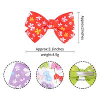 New Children's Candy Color Bow Clip Set main image 3
