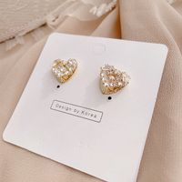 Korean New Simple Heart-shaped Earrings main image 1