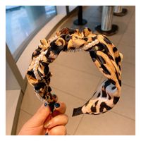 Korean Fashion Pleated Net Gauze Leopard Large Intestine Hairband main image 5