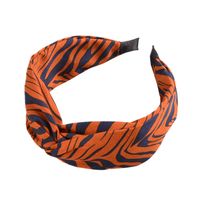 Korean New Chain Black Stripes Leopard Print Headband main image 3