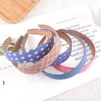 Korean New Five-pointed Star Polka Dot Hair Band main image 1