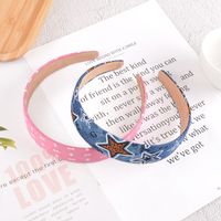 Korean New Five-pointed Star Polka Dot Hair Band main image 5