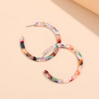 Simple Style C Shape Arylic No Inlaid Earrings main image 3