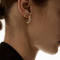 Diamond Tassel Earrings Wholesale main image 4