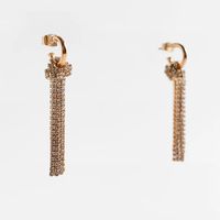 Diamond Tassel Earrings Wholesale main image 5