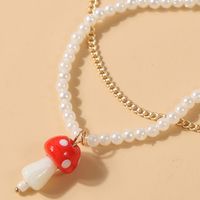 Bohemian Pearl Mushroom Multilayer Anklet main image 5