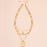 Gold Coin Pendant Necklace main image 1