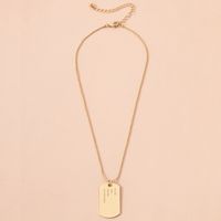 Simple Round Bead Chain Gold Coin Pendant Necklace main image 1