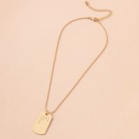 Simple Round Bead Chain Gold Coin Pendant Necklace main image 3