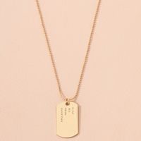 Simple Round Bead Chain Gold Coin Pendant Necklace main image 5