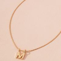 Fashion Letter M Pendant Necklace main image 5