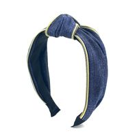 New Fabric Zipper Fashion Middle Knotted Headband main image 6