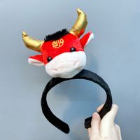 Korean Plush Horns Wide Headband sku image 4