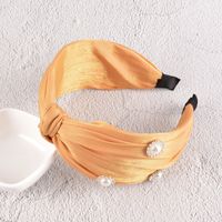 Korean Fashion Silk Pearl Headband sku image 1