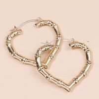 Fashion Heart Earrings sku image 1