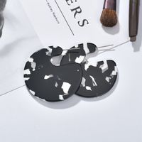 Leopard Printing G-shaped Earrings sku image 1