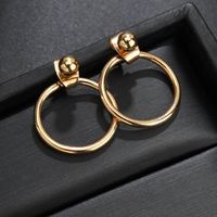 Fashion Copper Bead Earrings sku image 1
