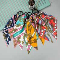 Fashion Colorful Pattern Fabric Ribbon Hair Rope main image 2