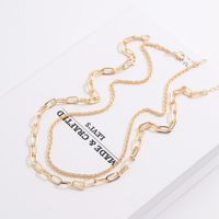 Multi-layered Wear Chain Women's Alloy Geometric Necklace main image 1