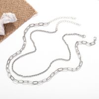 Multi-layered Wear Chain Women's Alloy Geometric Necklace main image 4