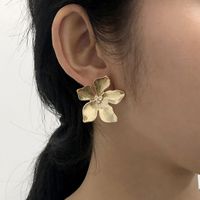 Golden Flower Earrings main image 1