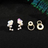 925 Silver Needle Flower Earrings main image 1