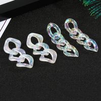 Transparent Acrylic Chain Earrings main image 1