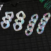Transparent Acrylic Chain Earrings main image 3