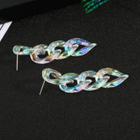 Transparent Acrylic Chain Earrings main image 4