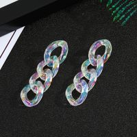 Transparent Acrylic Chain Earrings main image 6