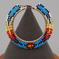 Simple Bohemian Colorful Rice Beads Earrings main image 4