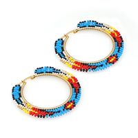 Simple Bohemian Colorful Rice Beads Earrings main image 6