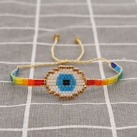 Bohemian Hand-woven Turkish Blue Eyes Rainbow Ethnic Bracelet main image 1