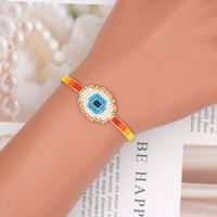 Bohemian Hand-woven Turkish Blue Eyes Rainbow Ethnic Bracelet main image 4