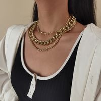 Punk Multi-layer Hip-hop Style Thick Chain Necklace main image 6