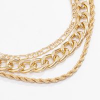 Punk Multi-layer Hip-hop Style Thick Chain Necklace main image 4