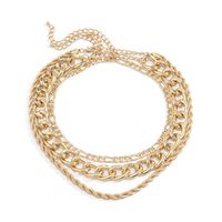 Punk Multi-layer Hip-hop Style Thick Chain Necklace main image 3