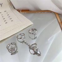 Diamond Five-pointed Star Opening Fashion Ring main image 3