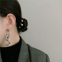 Metal Circles Tassel Earrings main image 3