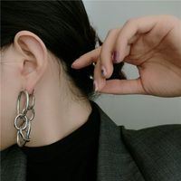 Metal Circles Tassel Earrings main image 4