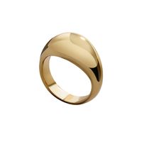 Simple Alloy Arc Metal Ring main image 6