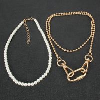 Collier Pendentif En Alliage De Perles De Mode Simple main image 4