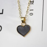 Korean Fashion Oil Drop Butterfly Pendant Necklace New Style Clavicle Chain Wholesale sku image 1