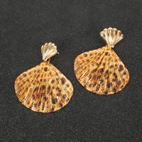 Retro Alloy Leopard Print Earrings main image 3