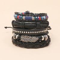 Bohemian Hand-woven Leather Bracelet main image 4