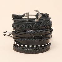 New Hand-woven Retro Cowhide Bracelet Diy Leather Bracelet main image 4