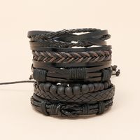 New Retro Hand-woven Leather Bracelet main image 4