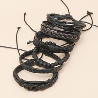 New Retro Hand-woven Leather Bracelet main image 6