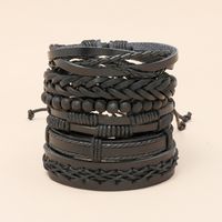 Vintage Hand-woven Leather  Leather Bracelet main image 4