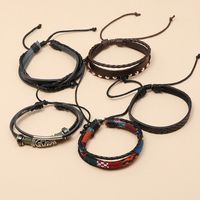 New Hand-woven Ethnic Leather Bracelet main image 5